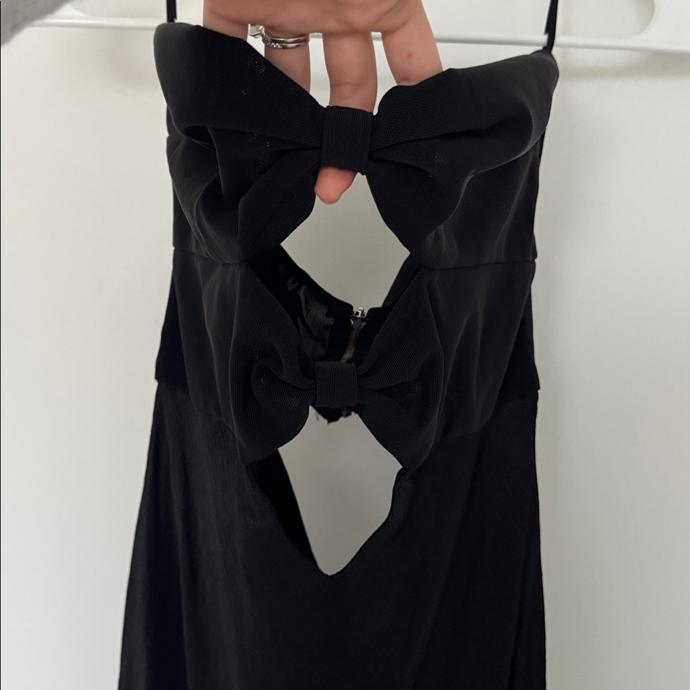 bec + bridge Halle Black Strapless Dress - Size 10 - Picture 4 of 9